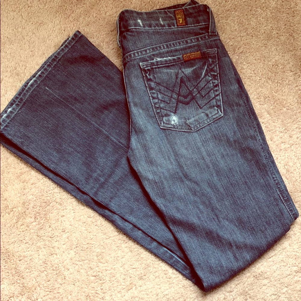 7 for all mankind flared jeans